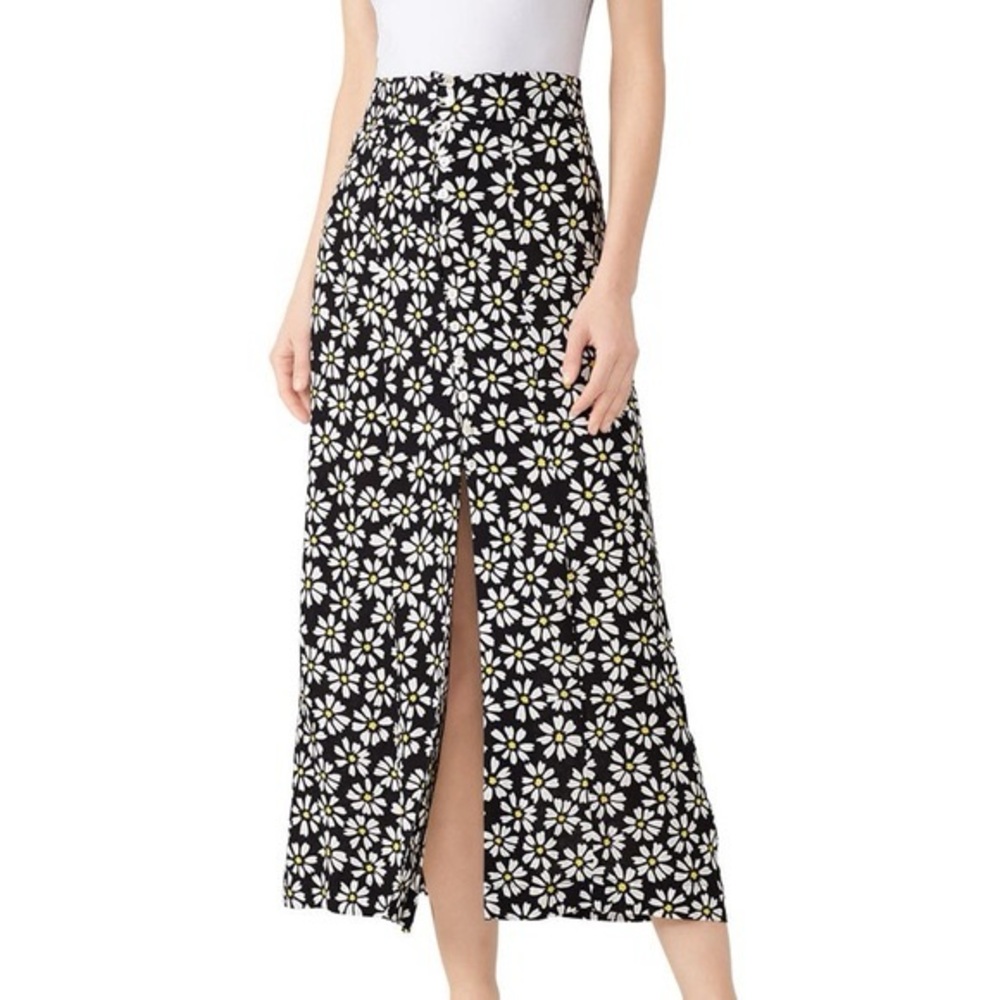 Fifteen Twenty Black and White Daisy Maxi Skirt